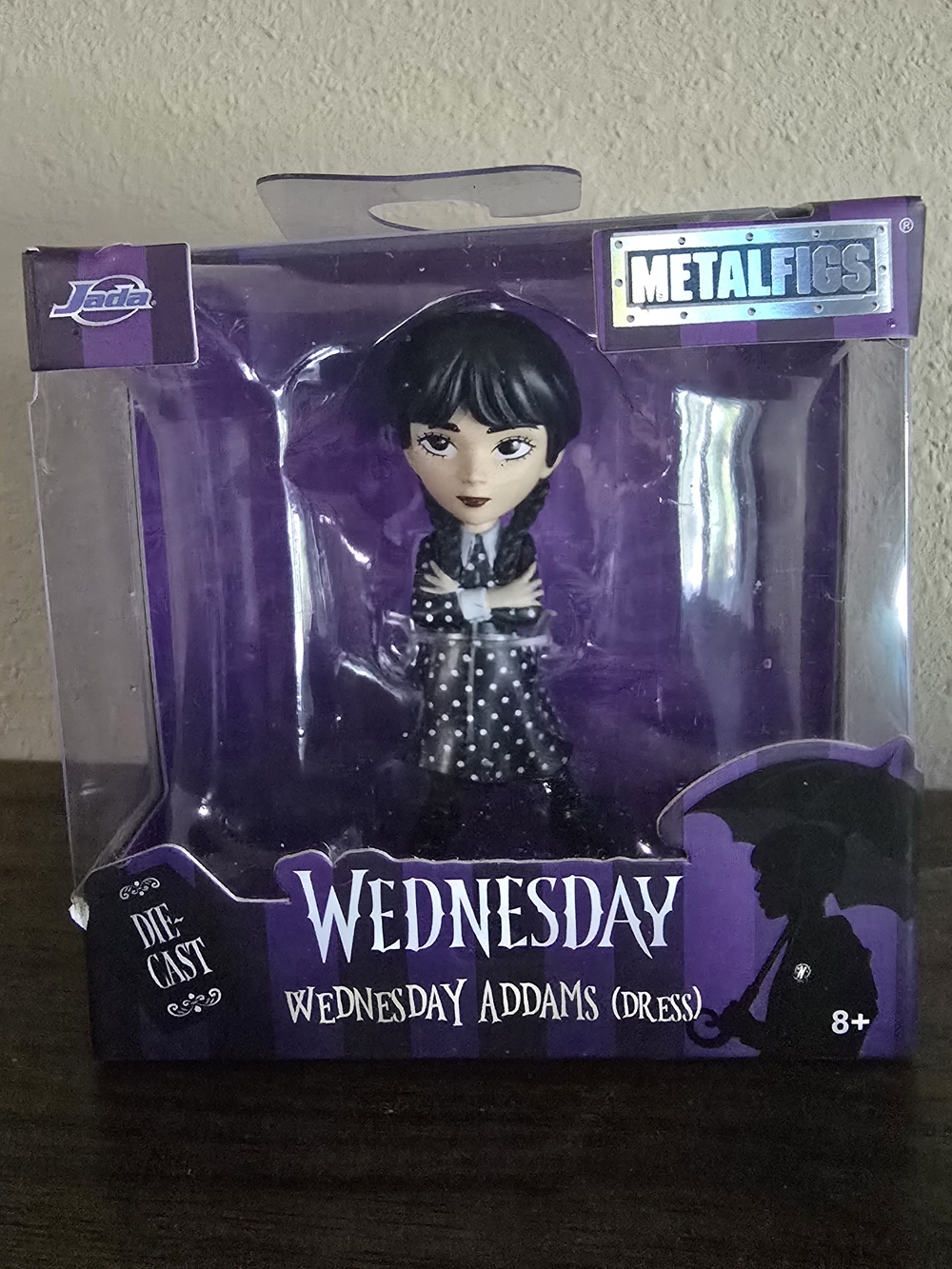 Jada MetalFigs Wednesday Addams Black Dress Die-Cast Figure